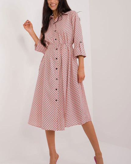 Robe chemise évasée imprimée
