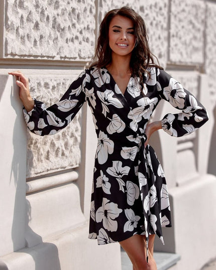 Robe courte imprimée élégante