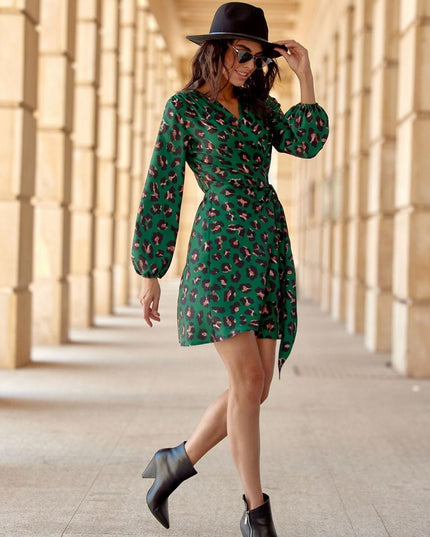Robe courte imprimée élégante