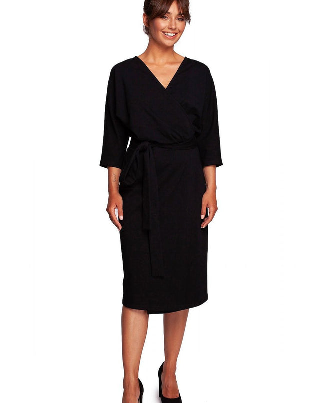 Robe noire en coton élégante