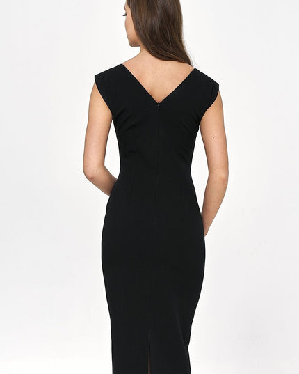 Robe noire ajustée élégante