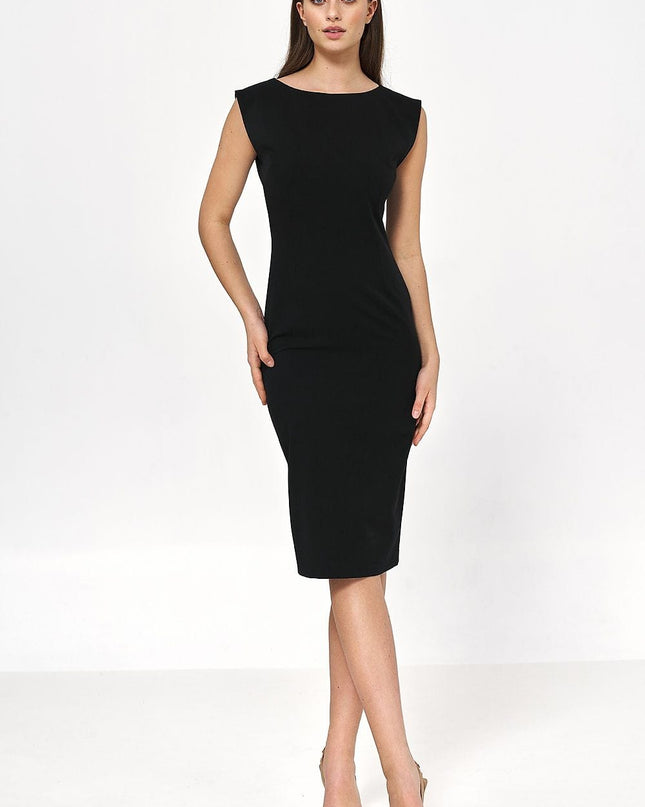 Robe noire ajustée élégante
