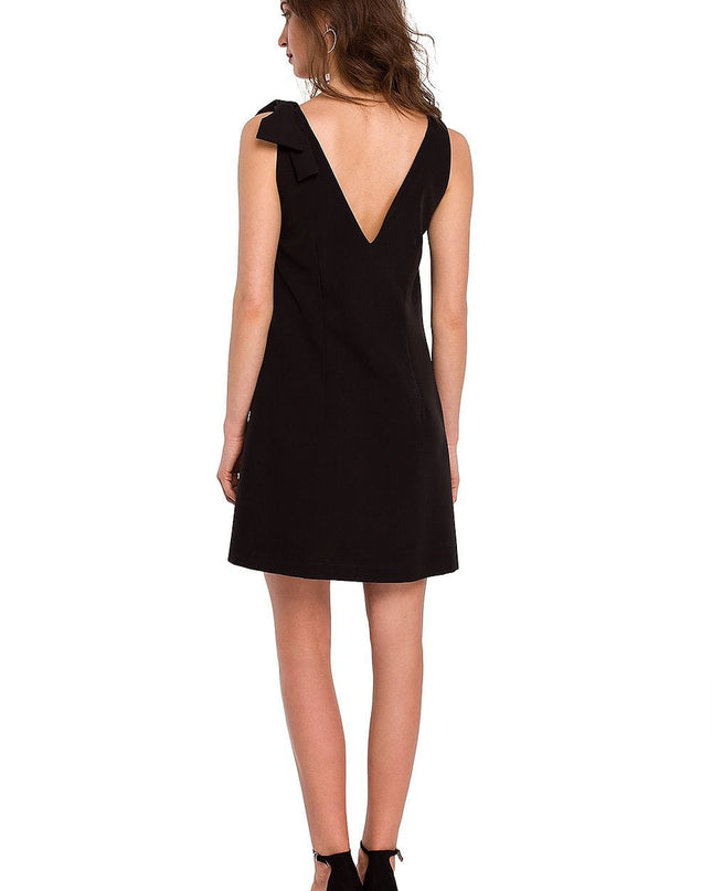 Robe trapèze noire chic