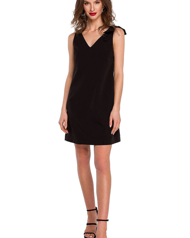 Robe trapèze noire chic