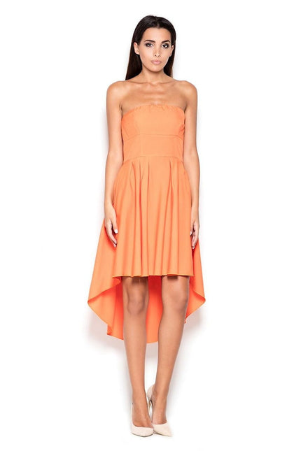 Robe asymétrique sans bretelles