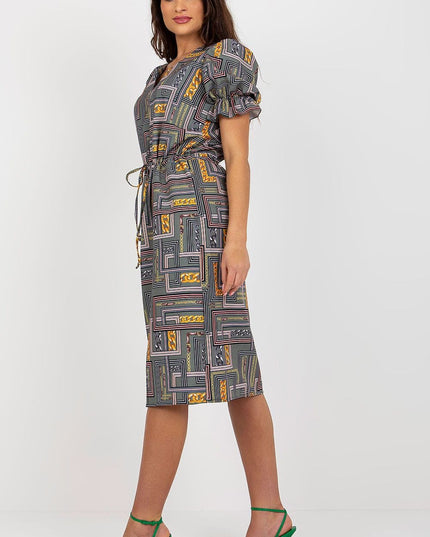Robe manches courtes à rayures