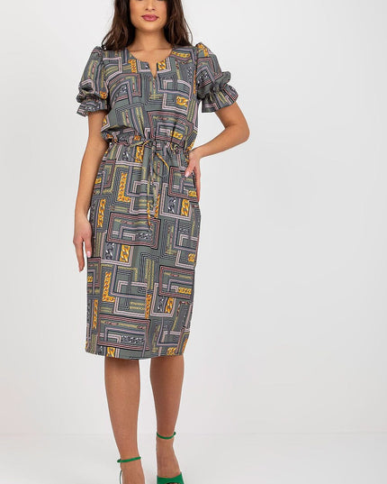 Robe manches courtes à rayures