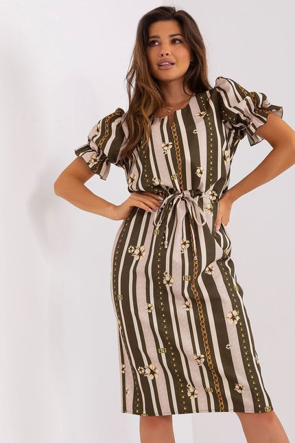 Robe manches courtes à rayures
