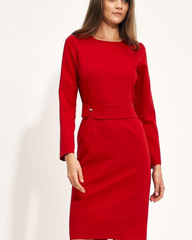 Robe crayon rouge élégante