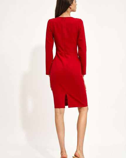 Robe crayon rouge élégante