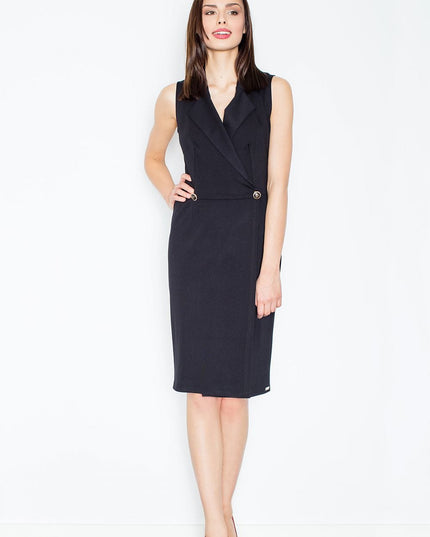 Robe enveloppe sans manches