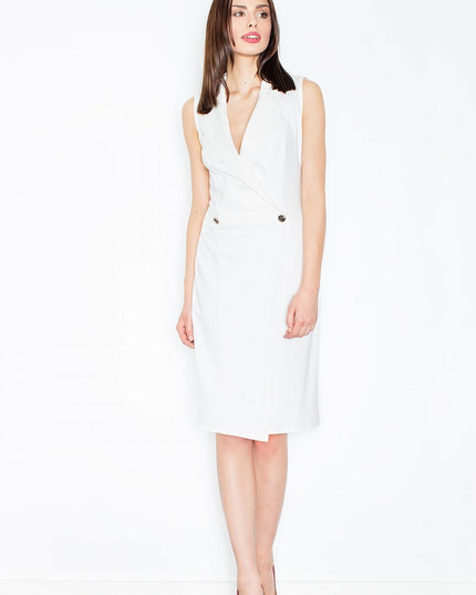 Robe enveloppe sans manches