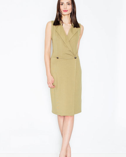 Robe enveloppe sans manches