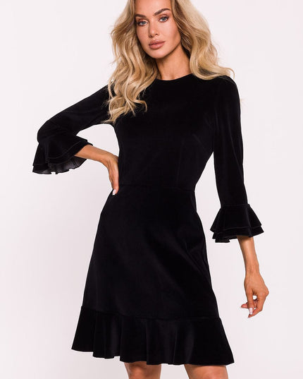 Robe rouge en velours élégante