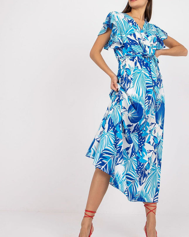 Robe longue imprimé tropical