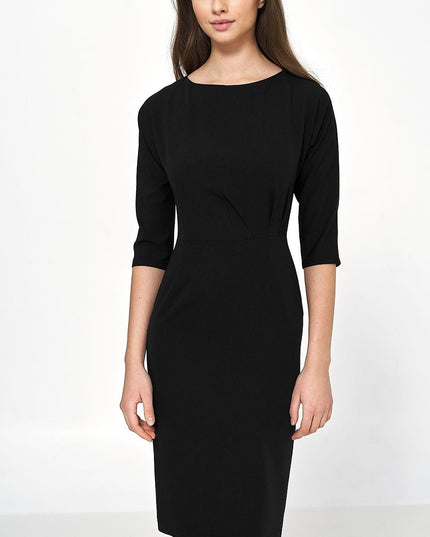 Robe verte élégante drapée