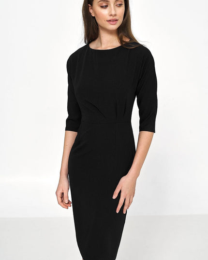 Robe verte élégante drapée