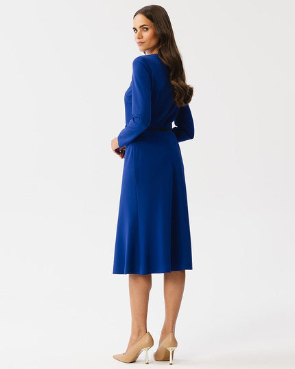 Robe verte élégante ceinture