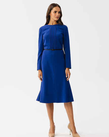 Robe verte élégante ceinture