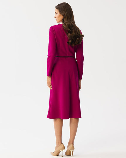 Robe verte élégante ceinture