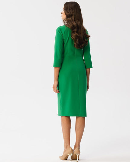 Robe crayon verte élégante