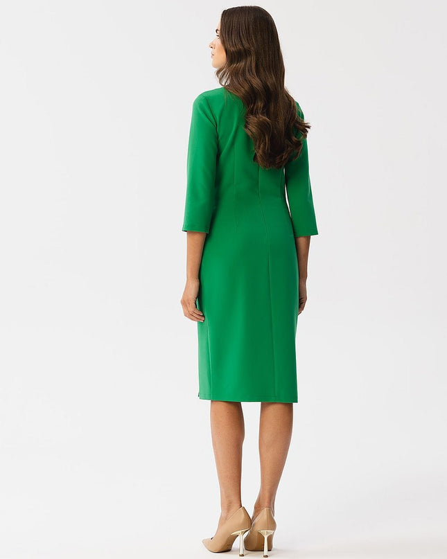 Robe crayon verte élégante