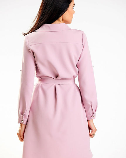 Robe chemise verte élégante